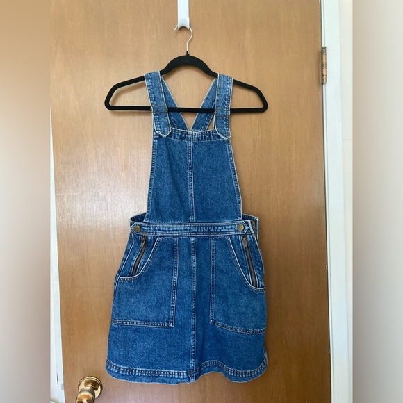 Cooperative Blue Denim Overall Dress S - Picture 4 of 8